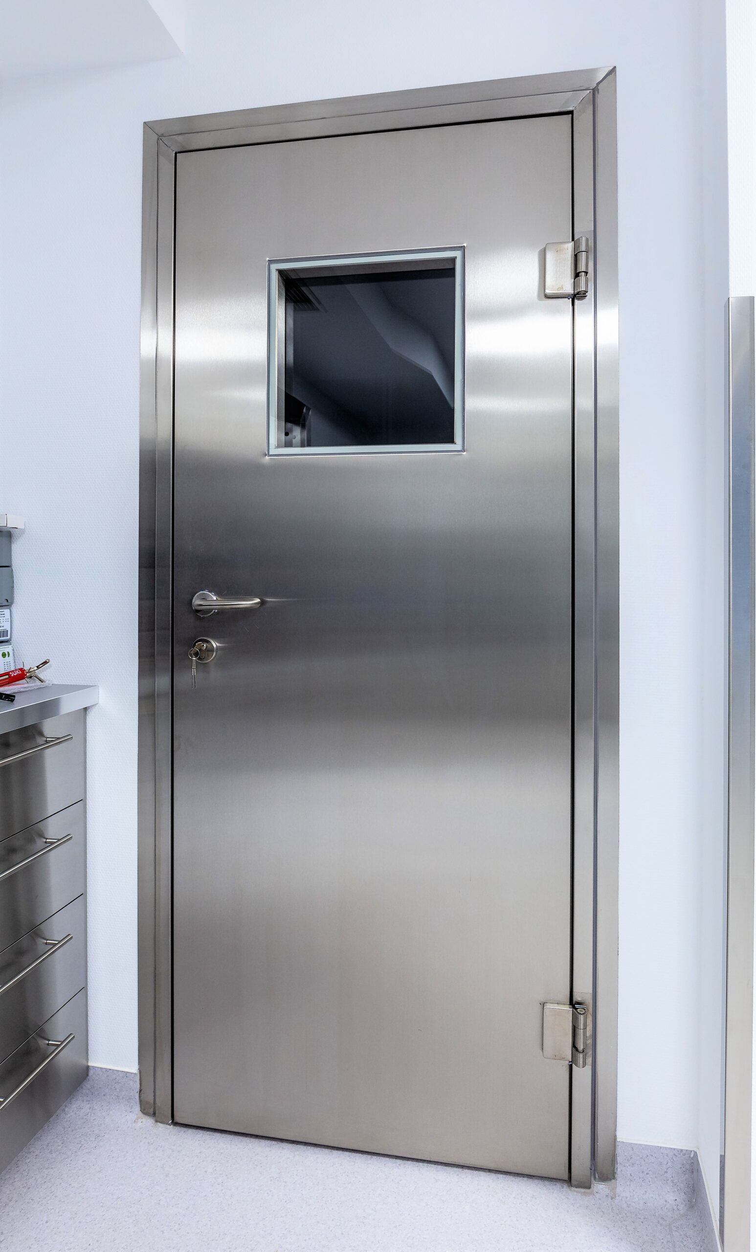 Inox-Kühlhaus-Drehtür